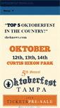 Mobile Screenshot of oktoberfesttampa.com