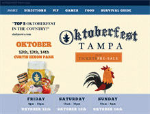 Tablet Screenshot of oktoberfesttampa.com